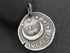 Sterling Silver Medallion Series Moon Coin Charm, (AF-255)